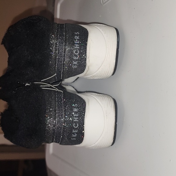 Womens Skechers Black Glitter Sneakers size 5 - Picture 5 of 12